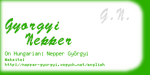 gyorgyi nepper business card